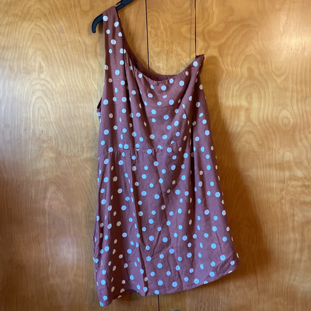 Abercrombie & Fitch Brown One Shoulder Dress NWOT - Picture 7 of 14